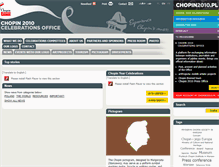 Tablet Screenshot of biuro.chopin2010.pl
